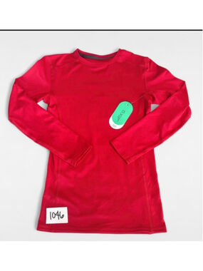 Boys BCG Long Sleeve Performance Tee Red Size 8